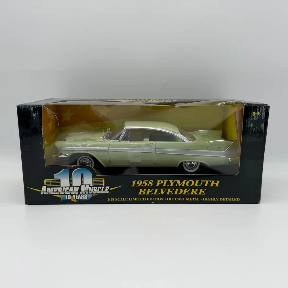 ERTL 1958 Plymouth Belvedere Pistachio American Muscle Limited Edition 1:18